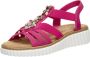 Rieker Roze zomersandalen met stenen en schelpen Pink Dames - Thumbnail 8