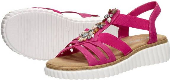 Rieker Sandalen Plat Fuchsia