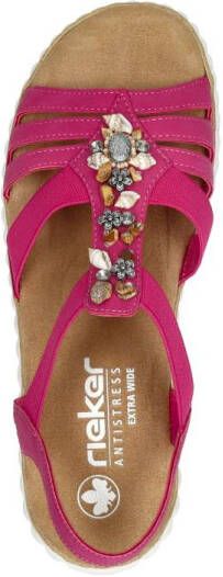 Rieker Sandalen Plat Fuchsia