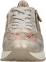 Rieker Gouden Print Sneaker met Rits en Veters Multicolor Dames - Thumbnail 7
