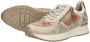 Rieker Gouden Print Sneaker met Rits en Veters Multicolor Dames - Thumbnail 8