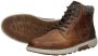 Rieker Stoere leren en synthetische veterlaarzen Brown Heren - Thumbnail 6