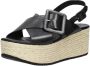 Shabbies Amsterdam Shabbies 154020009 Sandalen Dames Zwart - Thumbnail 6