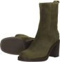 Shabbies Amsterdam Chelsea Boot Gewaxt Leer Olijf Dames Laarzen - Thumbnail 6