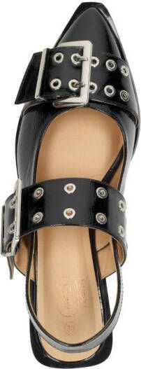 Shoecolate Slingbacks Zwartlak