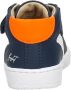 Shoesme Baby Babysneakers Blue White Orange Leer - Thumbnail 14