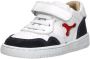 Shoesme Bn24s012 Lage sneakers Leren Sneaker Jongens Wit - Thumbnail 5