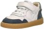 Shoesme Baby Babysneakers White Dark Blue Leer - Thumbnail 4