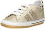 Shoesme gouden babysneaker met shiny strepen en luipaard hiel - Thumbnail 4