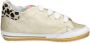 Shoesme gouden babysneaker met shiny strepen en luipaard hiel - Thumbnail 6