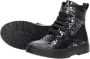 Shoesme leren veterboots zwart zilver Meisjes Leer All over print 27 - Thumbnail 8
