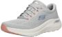 Skechers Arch Fit 2.0 Big League Dames Sneakers Lichtgrijs Mutlicolour - Thumbnail 3