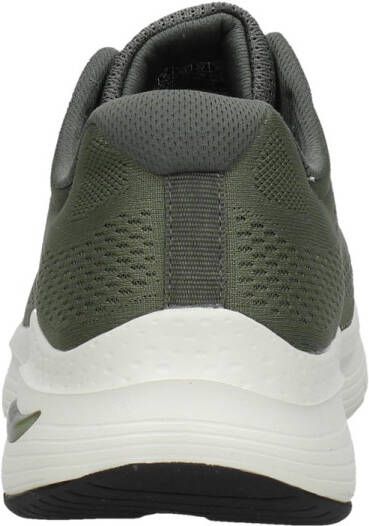 Skechers Groene Textiel Wasbare Sneaker met Arch Fit en AirCooled