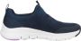 Skechers Arch Fit Modern Rhythm Dames Instappers Donkerblauw - Thumbnail 15