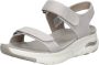 Skechers Stijlvolle platte sandalen voor toeristen Beige Dames - Thumbnail 7