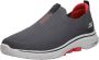 Skechers Go Walk 7 Heren Instappers Grijs Zwart - Thumbnail 5