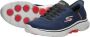 Skechers Go Walk 7 Free Hand 2 Heren Instappers Donkerblauw Rood - Thumbnail 6