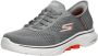 Skechers Slip-ins Go Walk 7 Free Hand 2 Heren Instappers Grijs - Thumbnail 8
