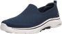 Skechers Go Walk 7 Ivy Dames Instappers Donkerblauw Wit - Thumbnail 8