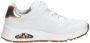 Skechers Uno Gen1 Shimmer Core Meisjes Sneakers Wit - Thumbnail 5