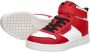 Skechers Quick Street jongens sneakers rood wit Uitneembare zool - Thumbnail 8