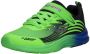 Skechers Razor Grip Klittenband Sneaker Jongens Zwart Groen Blauw - Thumbnail 8