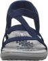 Skechers Slip-ins Reggae Slim Stretch Flex Dames Sandalen Navy - Thumbnail 6
