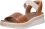 Skechers Slip-ins Bobs Sun Ray Step Aside Dames Sandalen Luggage - Thumbnail 4