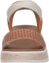 Skechers Slip-ins Bobs Sun Ray Step Aside Dames Sandalen Luggage - Thumbnail 6
