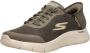 Skechers Slip-ins Go Walk Flex Hands Up Heren Instappers Bruin - Thumbnail 10