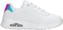 Skechers Uno chunky sneakers wit Meisjes Imitatieleer Effen 37 - Thumbnail 11