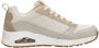 Skechers Uno Two Much Fun Dames Sneakers Taupe Zand - Thumbnail 12