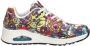 Skechers Uno Vexx Color Doodle Sneakers rood Dames - Thumbnail 23