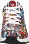 Skechers Uno Vexx Color Doodle Sneakers rood Dames - Thumbnail 24