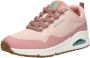 Skechers Uno Pla-Knit Sneakers Laag Roze - Thumbnail 4