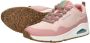 Skechers Uno Pla-Knit Sneakers Laag Roze - Thumbnail 7