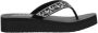 Skechers Vinyasa Butterfly Kiss Dames Slippers Zwart - Thumbnail 5