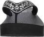 Skechers Vinyasa Butterfly Kiss Dames Slippers Zwart - Thumbnail 6