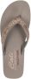 Skechers Vinyasa Wild Daisies VEGAN Slipper Vrouwen Taupe - Thumbnail 9
