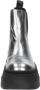 Steve Madden Pegasus Enkellaarsjes Plat Zilverkleur - Thumbnail 5