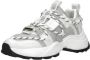 Steve Madden Tazmania chunky leren sneakers wit grijs - Thumbnail 9