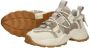 Steve Madden Tazmania chunky leren sneakers wit grijs - Thumbnail 12