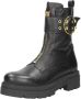 Sub55 Biker boots Enkellaarsjes Plat zwart - Thumbnail 2