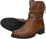 Sub55 Comfort Collection Joe 64 Enkellaarsjes Plat Cognac - Thumbnail 5