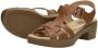 Sub55 Comfort Collection Luz 04 Sandalen Hak Cognac - Thumbnail 6