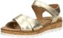 Sub55 Comfort Collection Mia 01 Sandalen Plat Goudkleur - Thumbnail 3