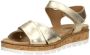 Sub55 Comfort Collection Mia 01 Sandalen Plat goudkleur - Thumbnail 3