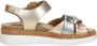 Sub55 Comfort Collection Sami 02 Sandalen Plat Goudkleur - Thumbnail 3