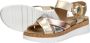 Sub55 Comfort Collection Sami 02 Sandalen Plat Goudkleur - Thumbnail 5