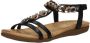 Sub55 Comfortabel Sandalen Plat Zwart - Thumbnail 3
